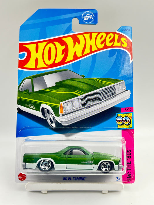 IMPORTED - HOT WHEELS -  80 EL CAMINO - GREEN - 3C