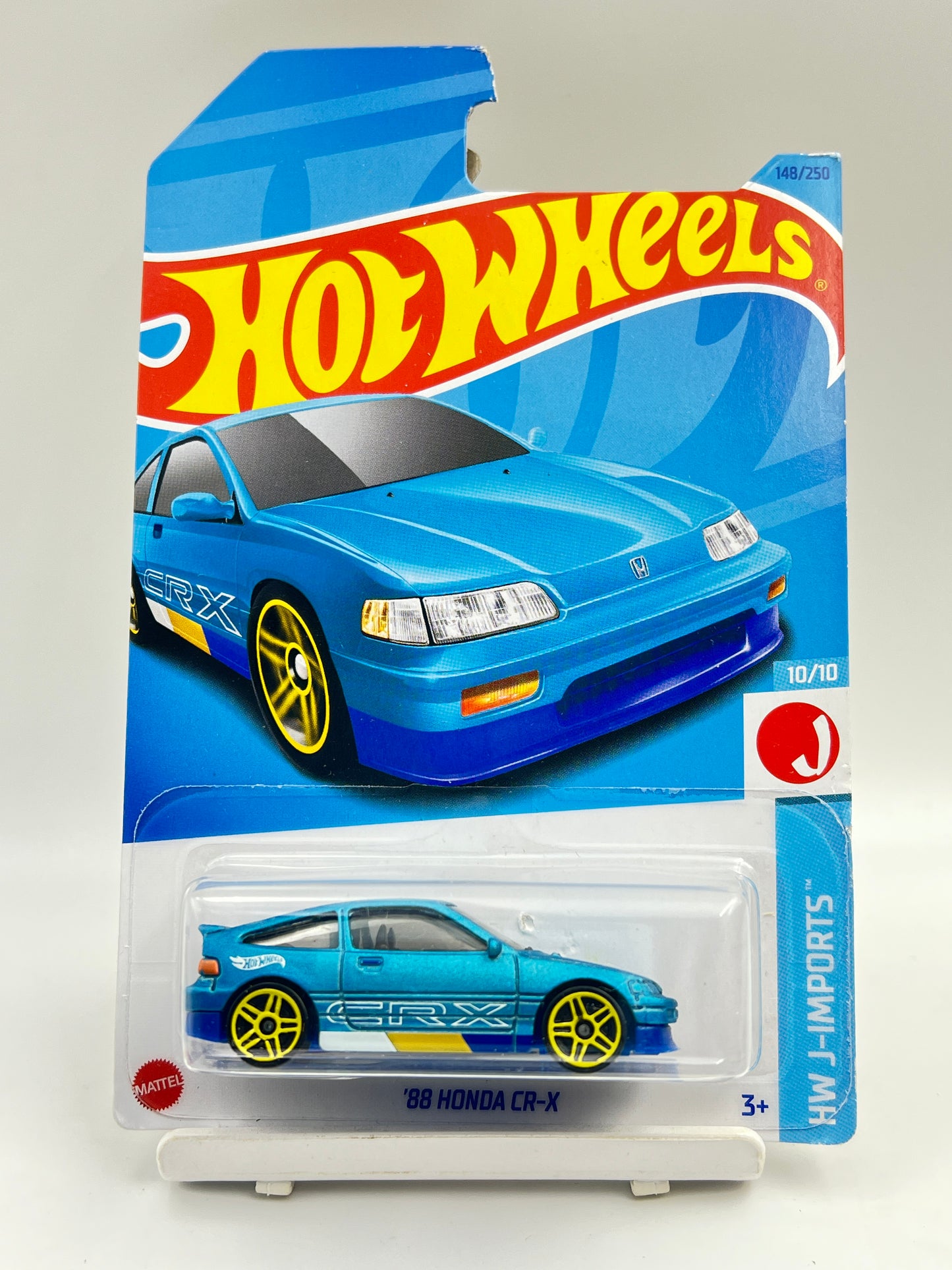DAMAGED CARD - IMPORTED - HOT WHEELS -  88 HONDA CR-X - 4F