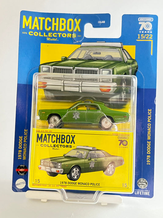 MATCHBOX COLLECTORS - 1978 DODGE MONACO POLICE - Its Fun- Hot wheels - matchbox - diecast