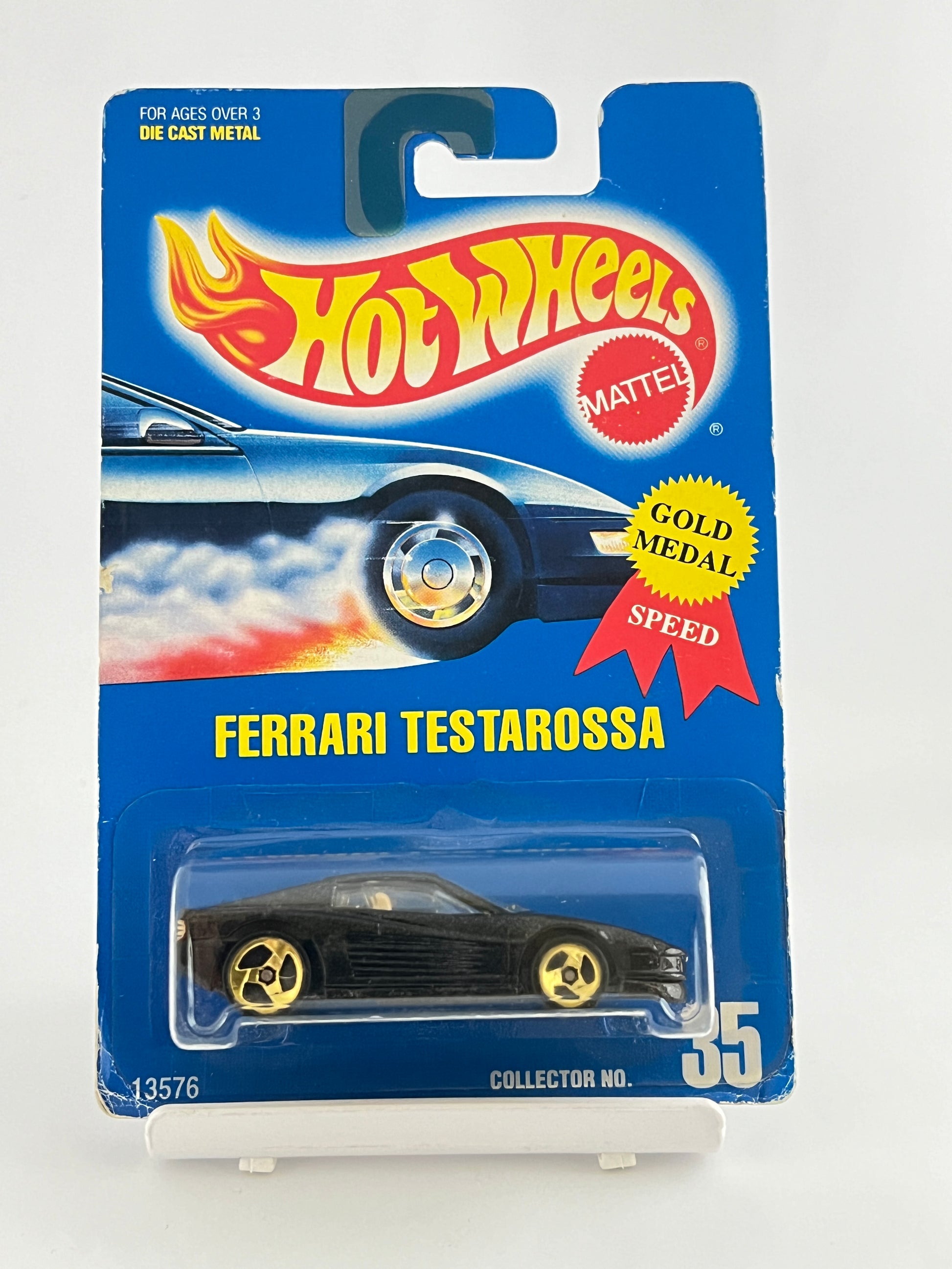 FERRARI TESTAROSSA - BLACK - Its Fun- Hot wheels - matchbox - diecast