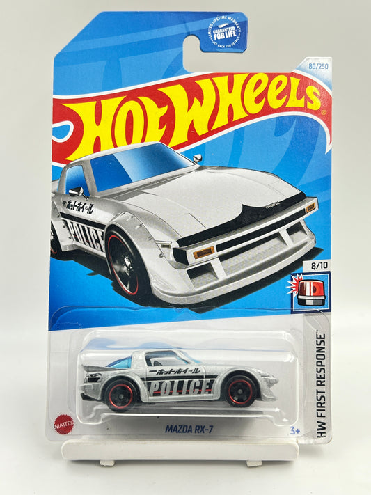 MILD CARD DAMAGE AT BOTTOM - IMPORTED - HOT WHEELS -  MAZDA RX-7 - 4B