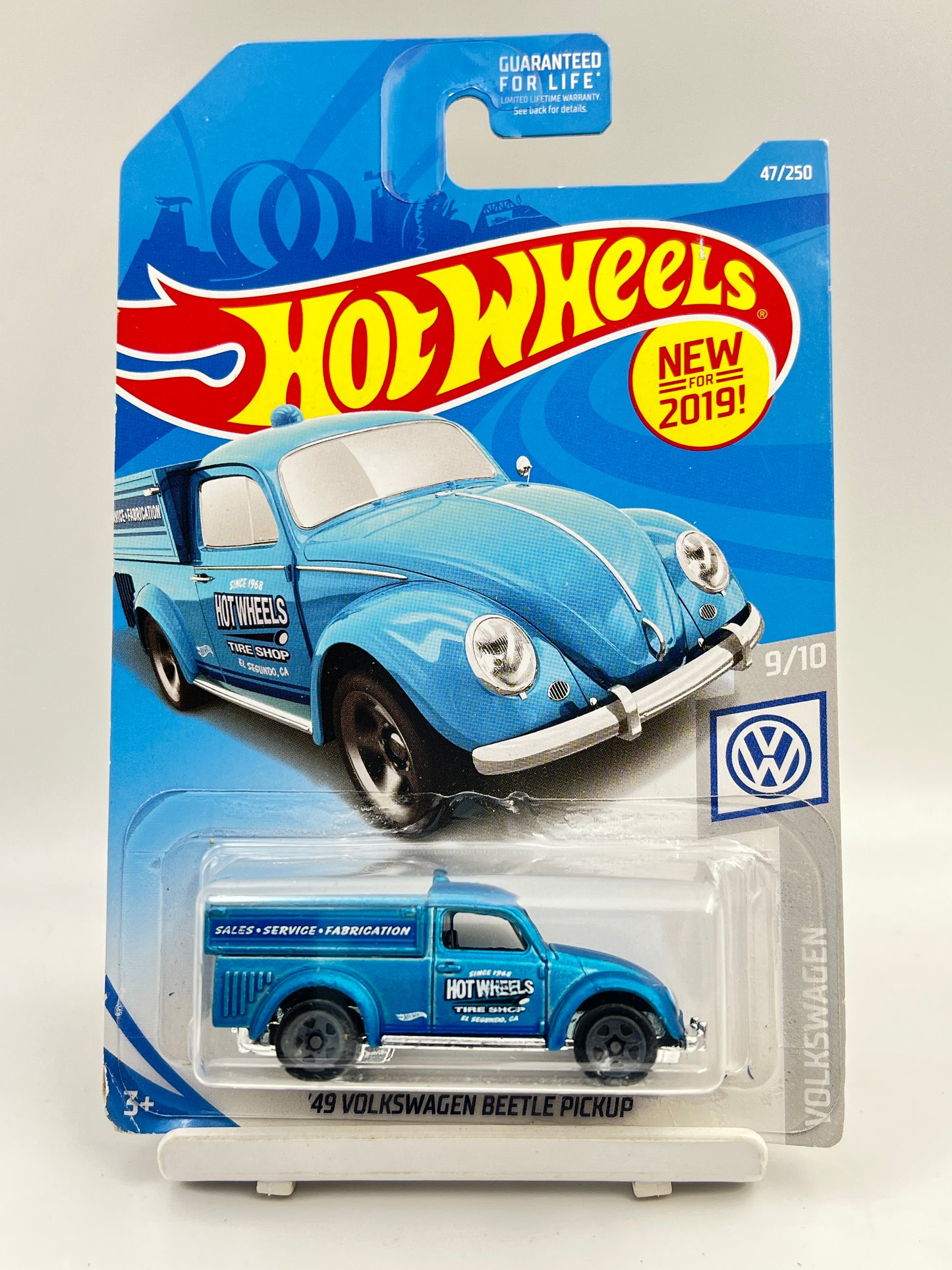 SOFT CORNER - IMPORTED - HOT WHEELS -  49 VOLKSWAGEN BEETLE PICKUP - BLUE - 4B