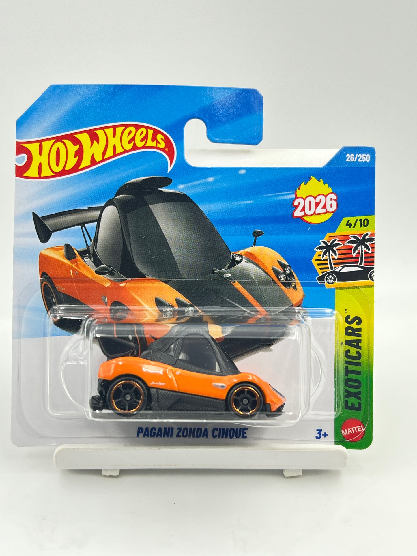 HOT WHEELS - TOONED PAGANI ZONDA CINQUE - ORANGE - 7B