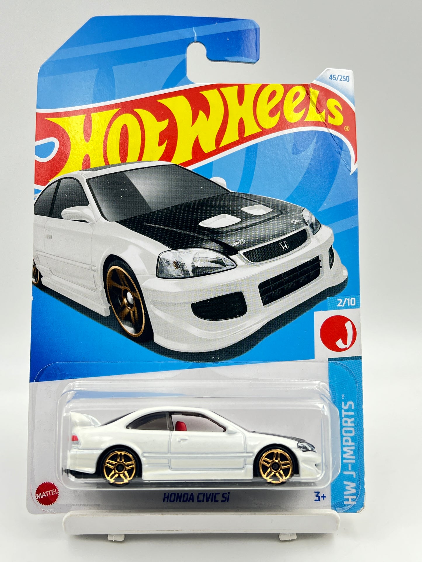 CREASED CARD - HOT WHEELS - HONDA CIVIC SI - WHITE - 4B