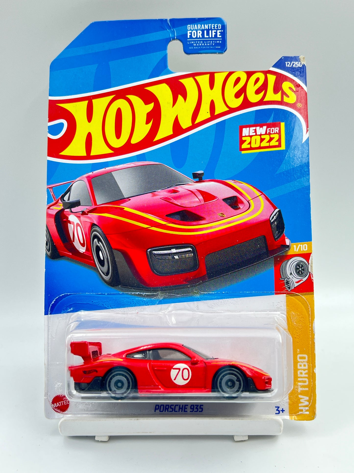 MILD CREASE / SOFT CORNERS - IMPORTED - HOT WHEELS -  PORSCHE 935 - RED - 3C