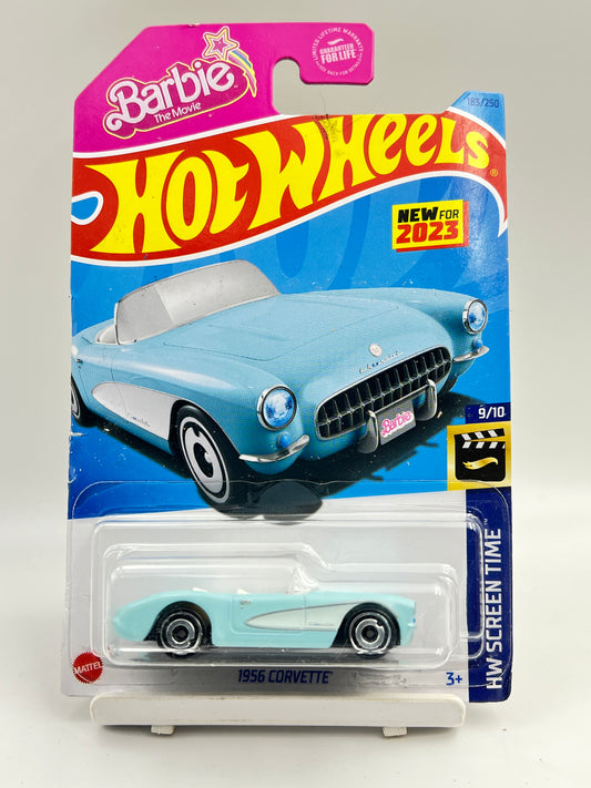 MILD CARD DAMAGE - HOT WHEELS - IMPORTED - HOT WHEELS -  1956 CORVETTE - BARBIE - 4D
