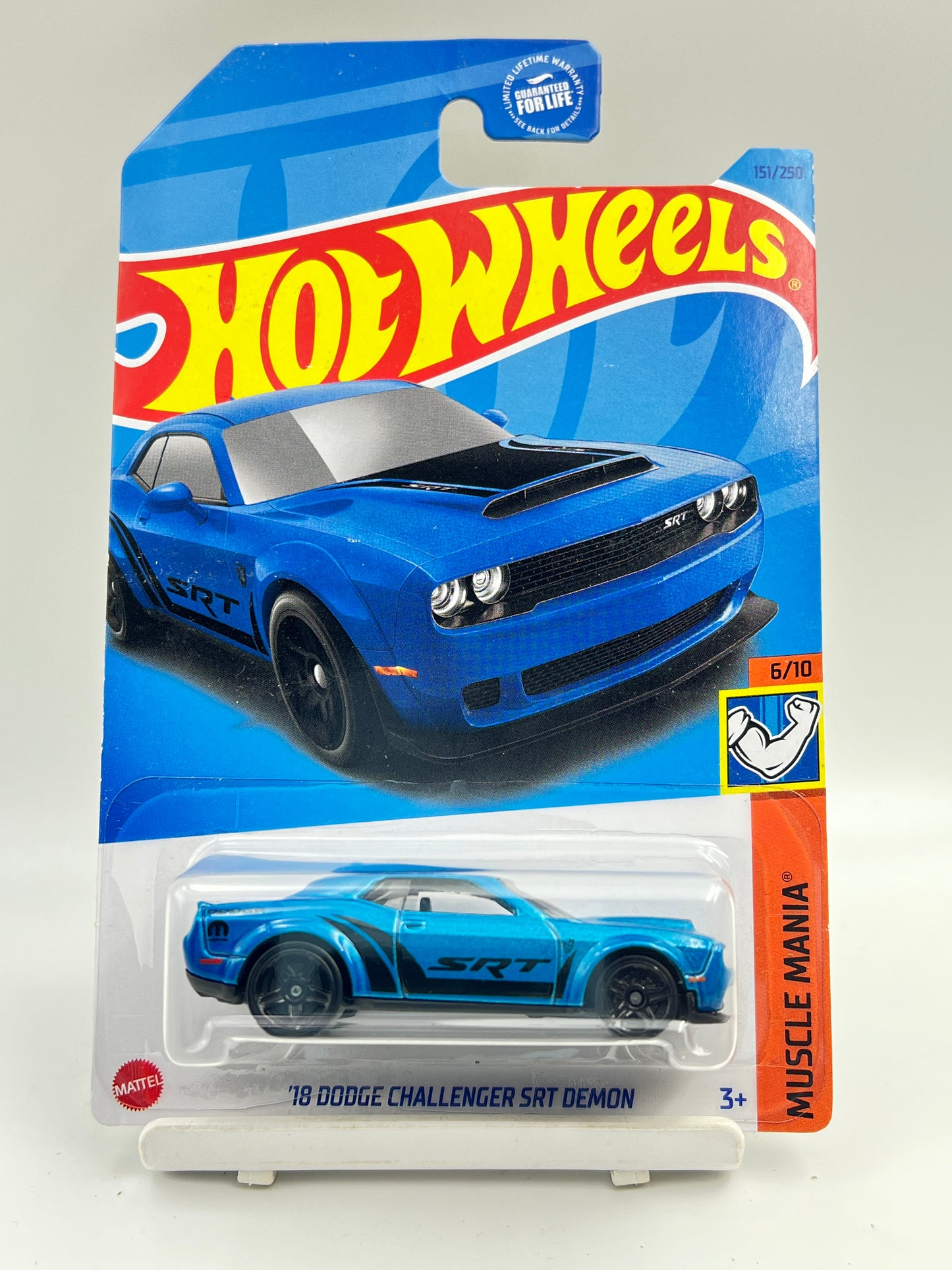 IMPORTED - HOT WHEELS -  18 DODGE CHALLENGER SRT DEMON - BLUE - 4B