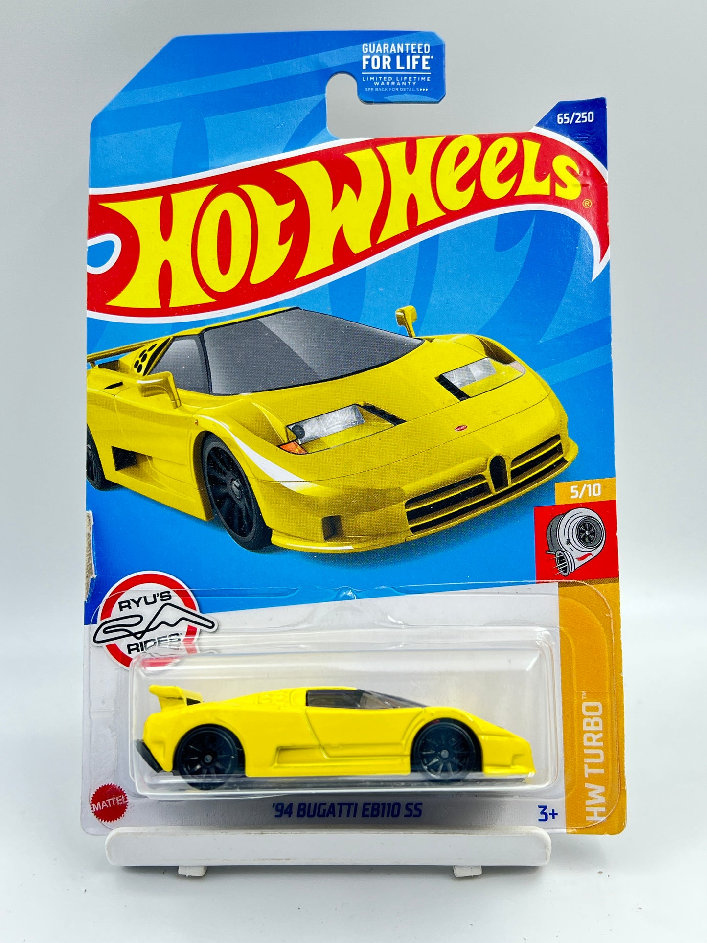 IMPORTED - HOT WHEELS -  94 BUGATTI EB110 SS - YELLOW - 4E