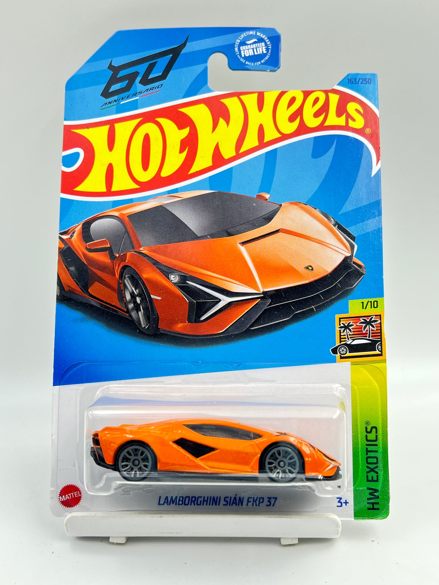 IMPORTED - HOT WHEELS -  LAMBORGHINI SIAN FKP 37 - ORANGE - 4E