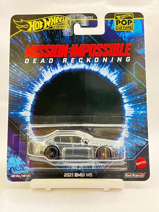MILD CREASE / CARD BEND - HOT WHEELS PREMIUM - MISSION IMPOSSIBLE - 2021 BMW M5 - 4F