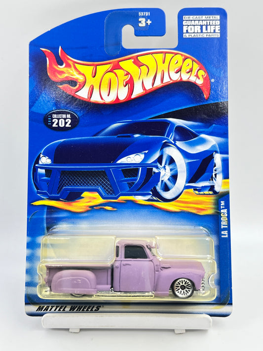 YELLOW BLISTER - MATTE LAVENDER COLOR - IMPORTED - HOT WHEELS -  LA TROCA - 4B