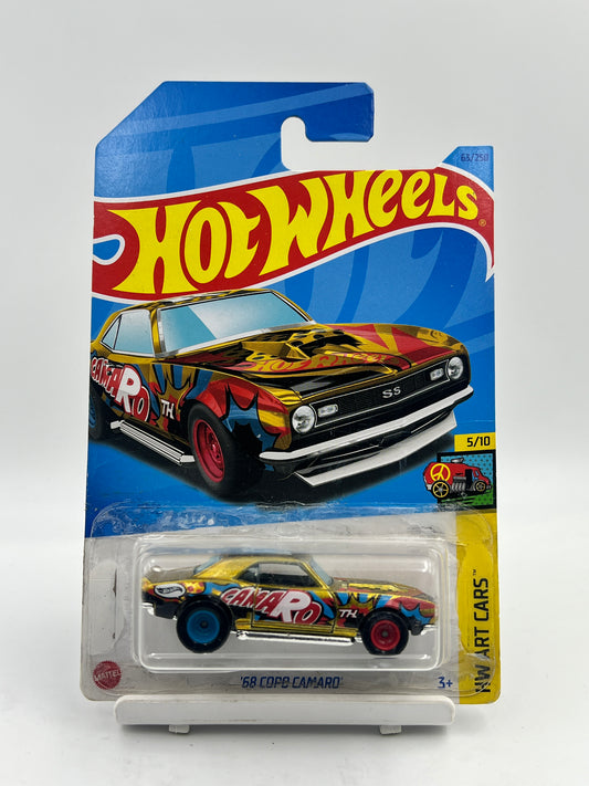 BLISTER ISSUE -SUPER TREASURE HUNT - HOT WHEELS - 68 COPO CAMARO - WITH PROTECTOR