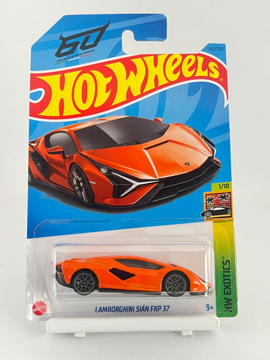 LAMBORGHINI SIAN FKP 37 - ORANGE - 3B - Its Fun- Hot wheels - matchbox - diecast
