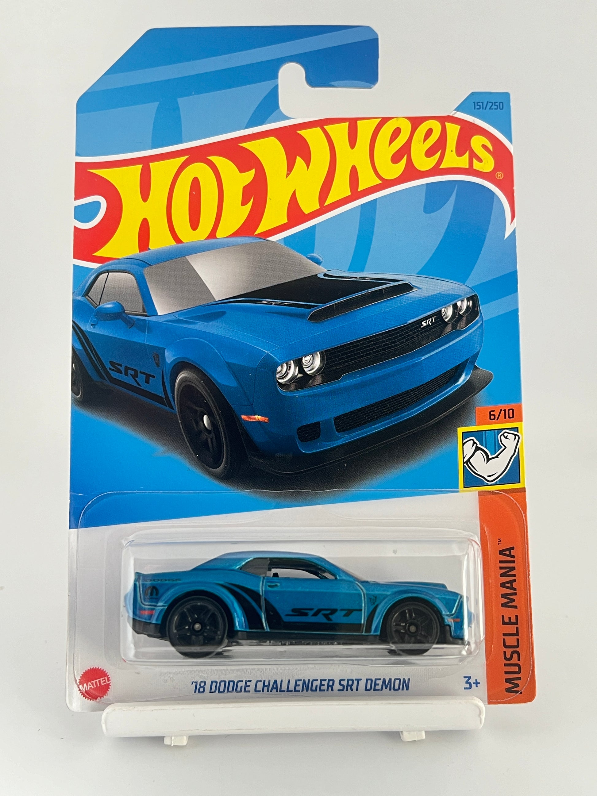 18 DODGE CHALLENGER SRT DEMON - IMPORTED -- BLUE -3B - Its Fun- Hot wheels - matchbox - diecast
