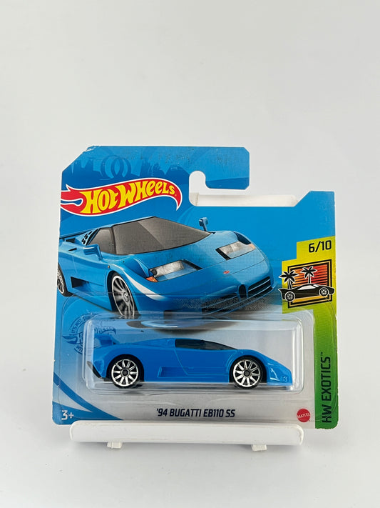 94 BUGATTI EB110 SS- SHORT CARD -1A - Its Fun- Hot wheels - matchbox - diecast
