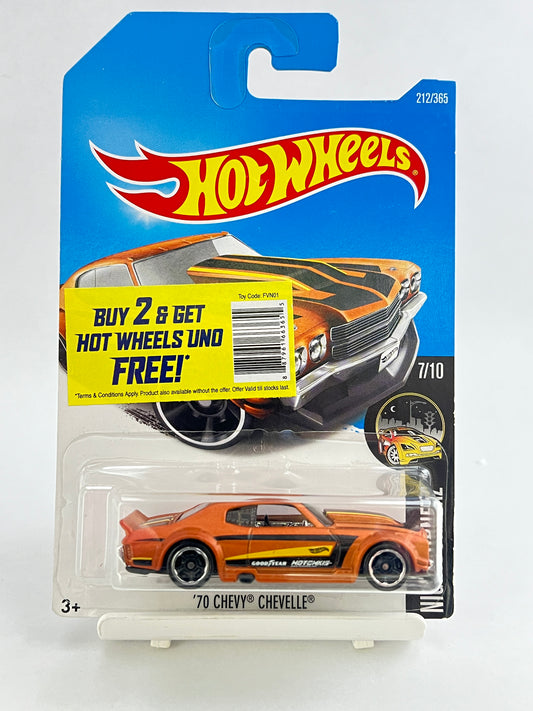 70 CHEVY CHEVELLE - 3D - Its Fun- Hot wheels - matchbox - diecast