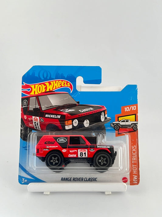 RANGE ROVER CLASSIC -SHORT CARD - CREASED -3A - Its Fun- Hot wheels - matchbox - diecast