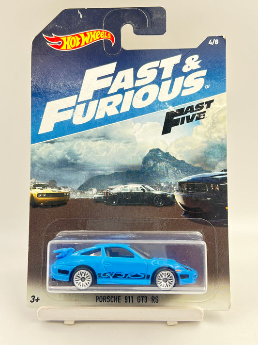 ( CARD AS IN PIC ) - IMPORTED - HOT WHEELS -  FAST AND FURIOUS - PORSCHE 911 GT3 RS - 2E