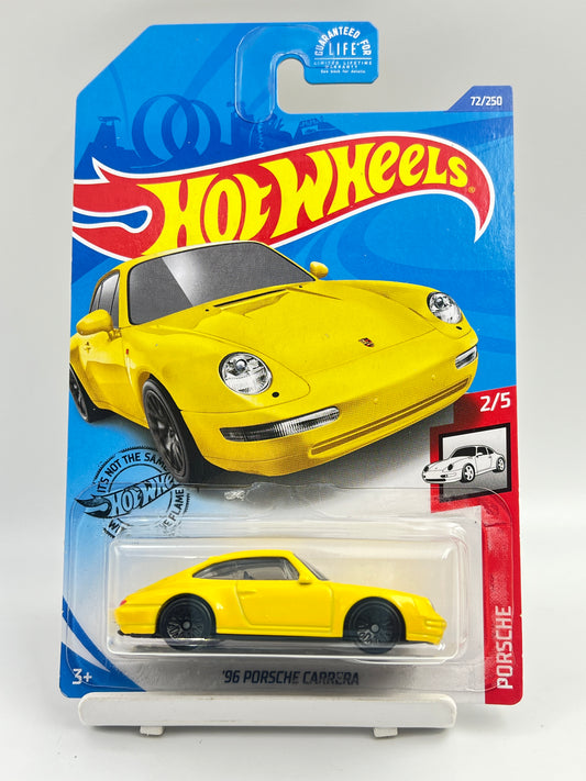 IMPORTED - HOT WHEELS -  96 PORSCHE CARRERA - YELLOW - 2E