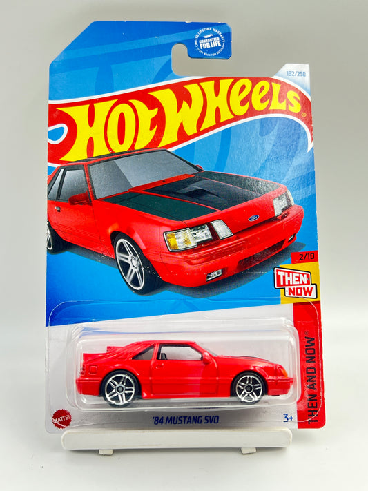 IMPORTED - HOT WHEELS -  84 MUSTANG SVO - RED - 3F