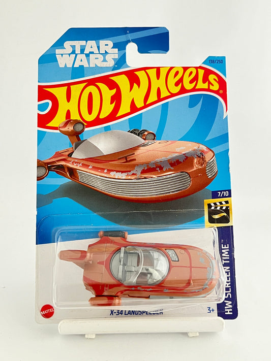 X-34 LANDSPEEDER - CREASED AT TOP -3A - Its Fun- Hot wheels - matchbox - diecast