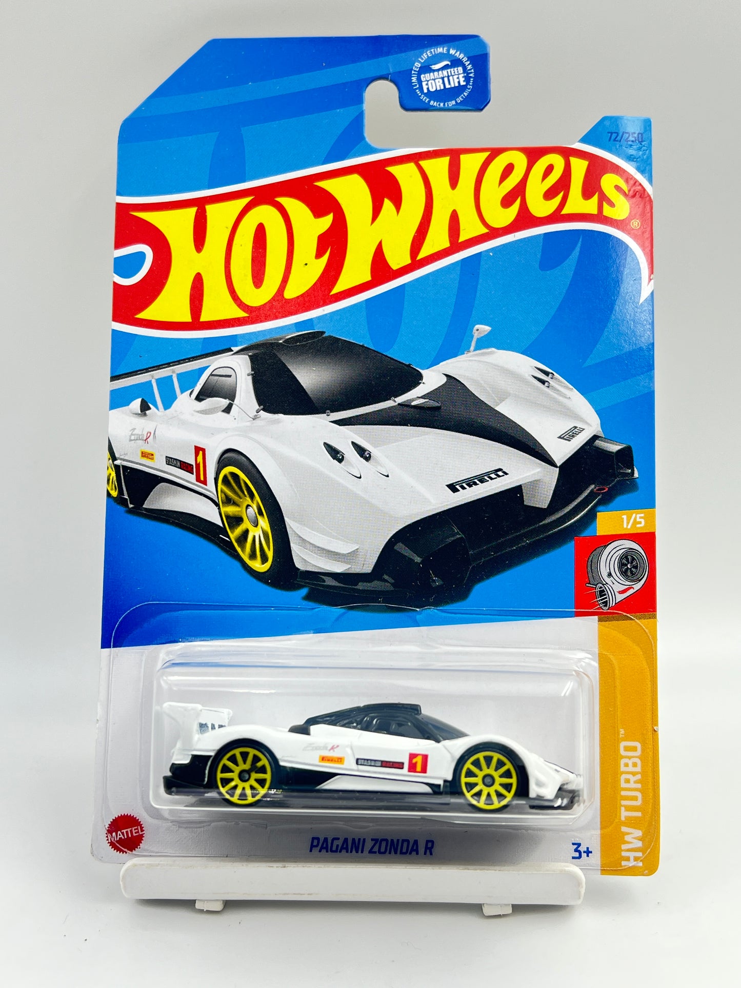 IMPORTED - HOT WHEELS -  PAGANI ZONDA R - WHITE - 2F