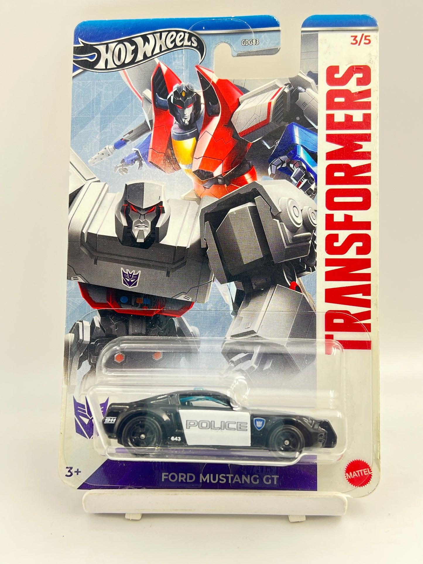 SOFT CORNERS - IMPORTED - HOT WHEELS -  TRANSFORMERS - FORD MUSTANG GT - 9A