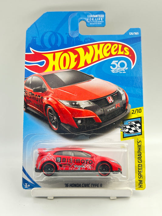 IMPORTED - HOT WHEELS -  16 HONDA CIVIC TYPE R - 9A