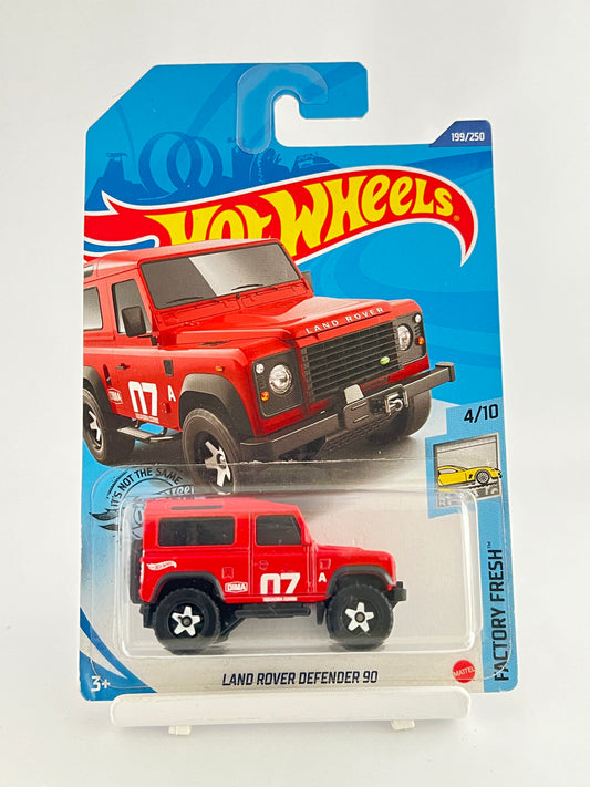 LAND ROVER DEFENDER 90 - RED - 1B - Its Fun- Hot wheels - matchbox - diecast