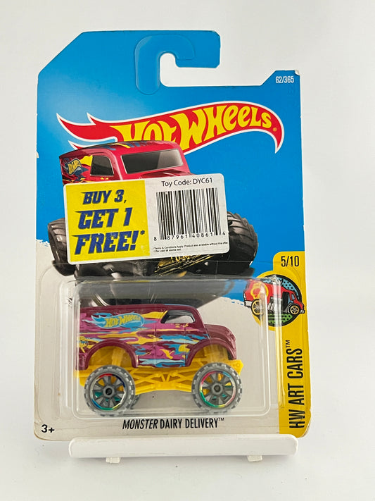 MONSTER DAIRY DELIVERY - 2B - Its Fun- Hot wheels - matchbox - diecast