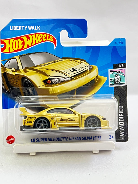 HOT WHEELS - LB SUPER SILHOUETTE NISSAN SILVIA (S15) - GOLD - 3D