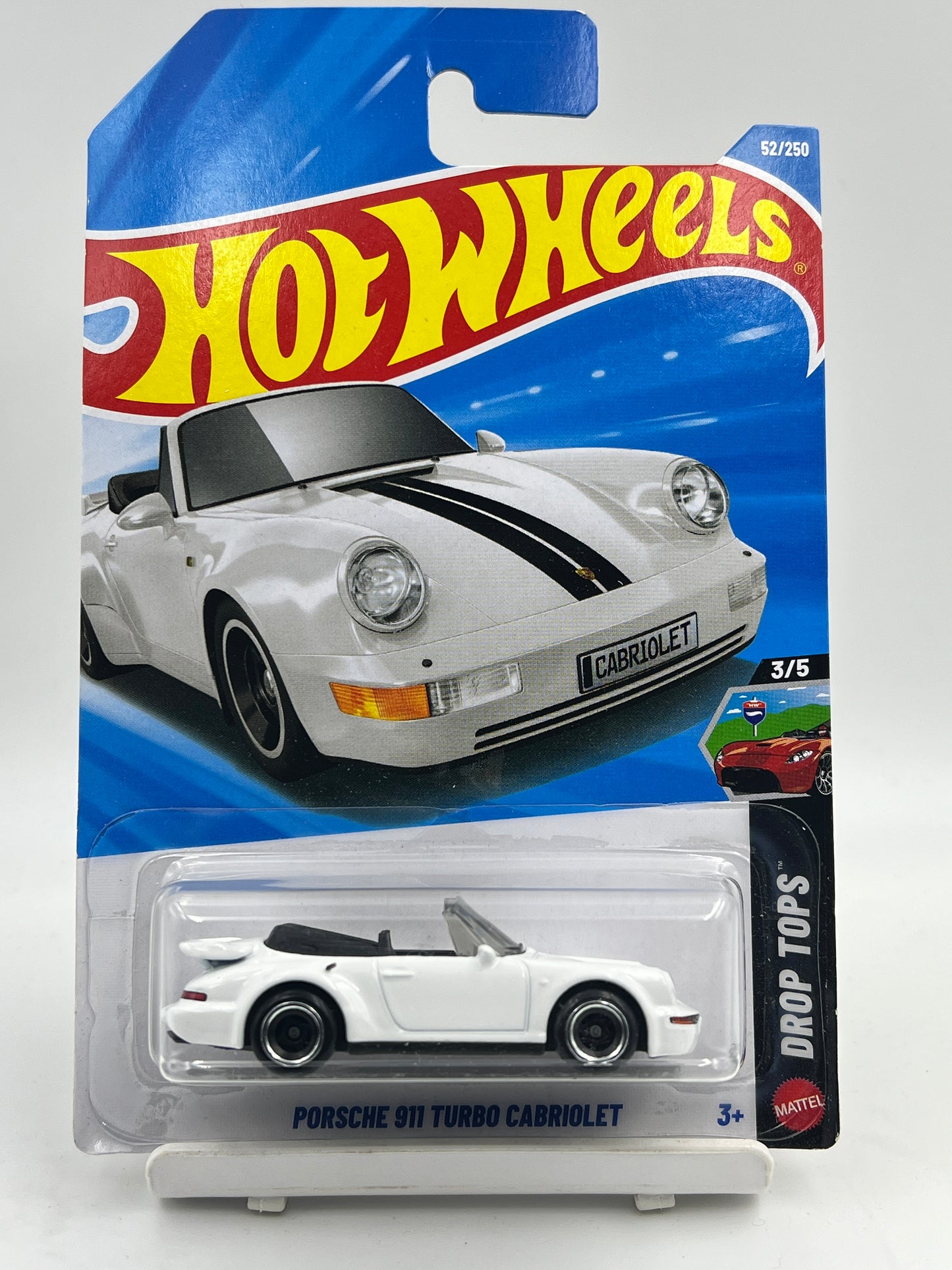 CREASE - HOT WHEELS - PORSCHE 911 TURBO CABRIOLET - WHITE - 9A