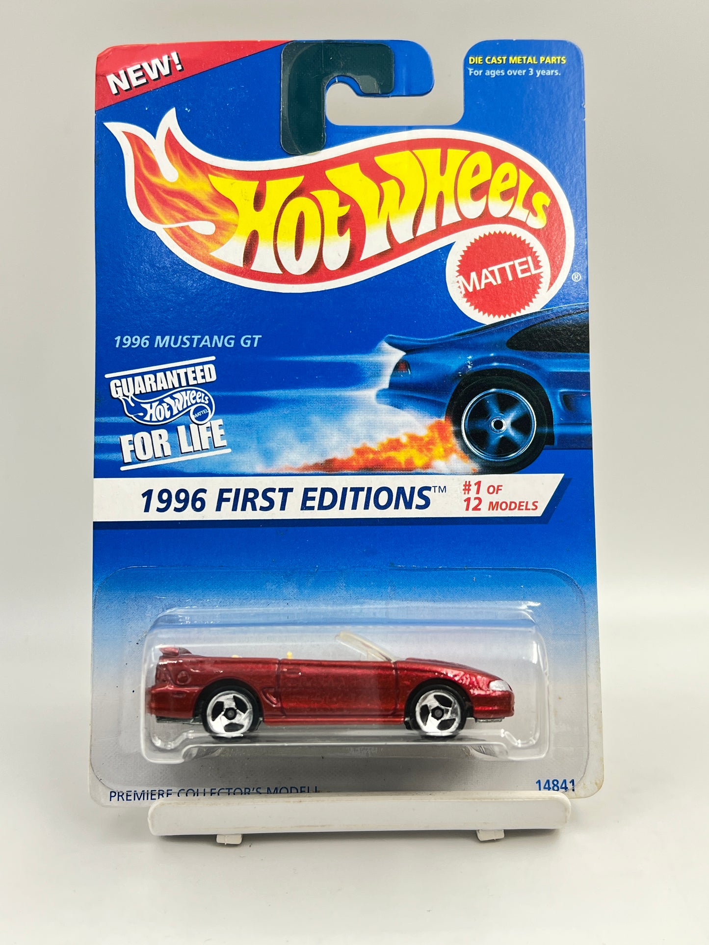 FULL METAL - HOT WHEELS -  IMPORTED - HOT WHEELS -  1996 MUSTANG GT - RED - 3D
