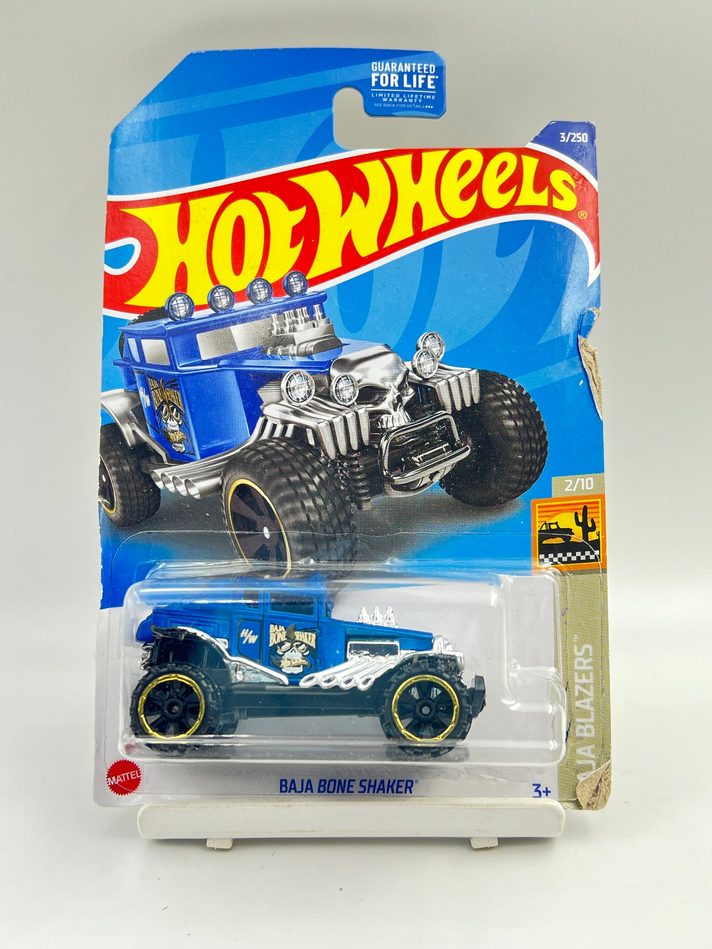 DAMAGED CARD - IMPORTED - HOT WHEELS -  BAJA BONE SHAKER - 1D