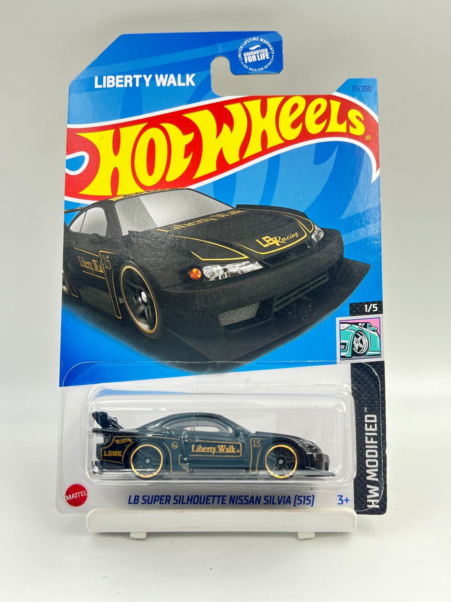 IMPORTED - HOT WHEELS -  LB SUPER SILHOUETTE NISSAN SILVIA (S15) - BLACK - 1C