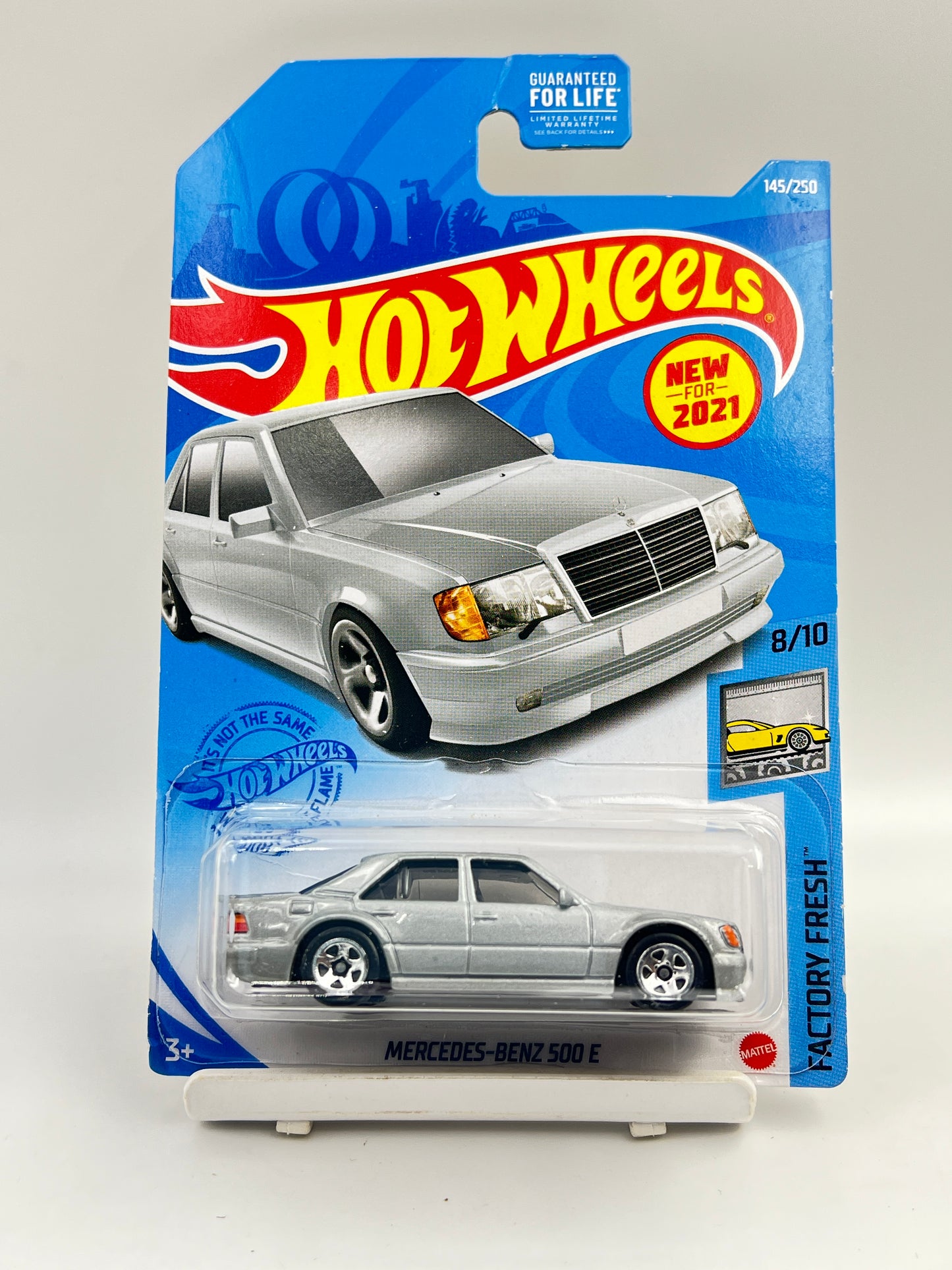 MILD HOOK CREASE - IMPORTED - HOT WHEELS -  MERCEDES BENZ 500 E - SILVER - 1C