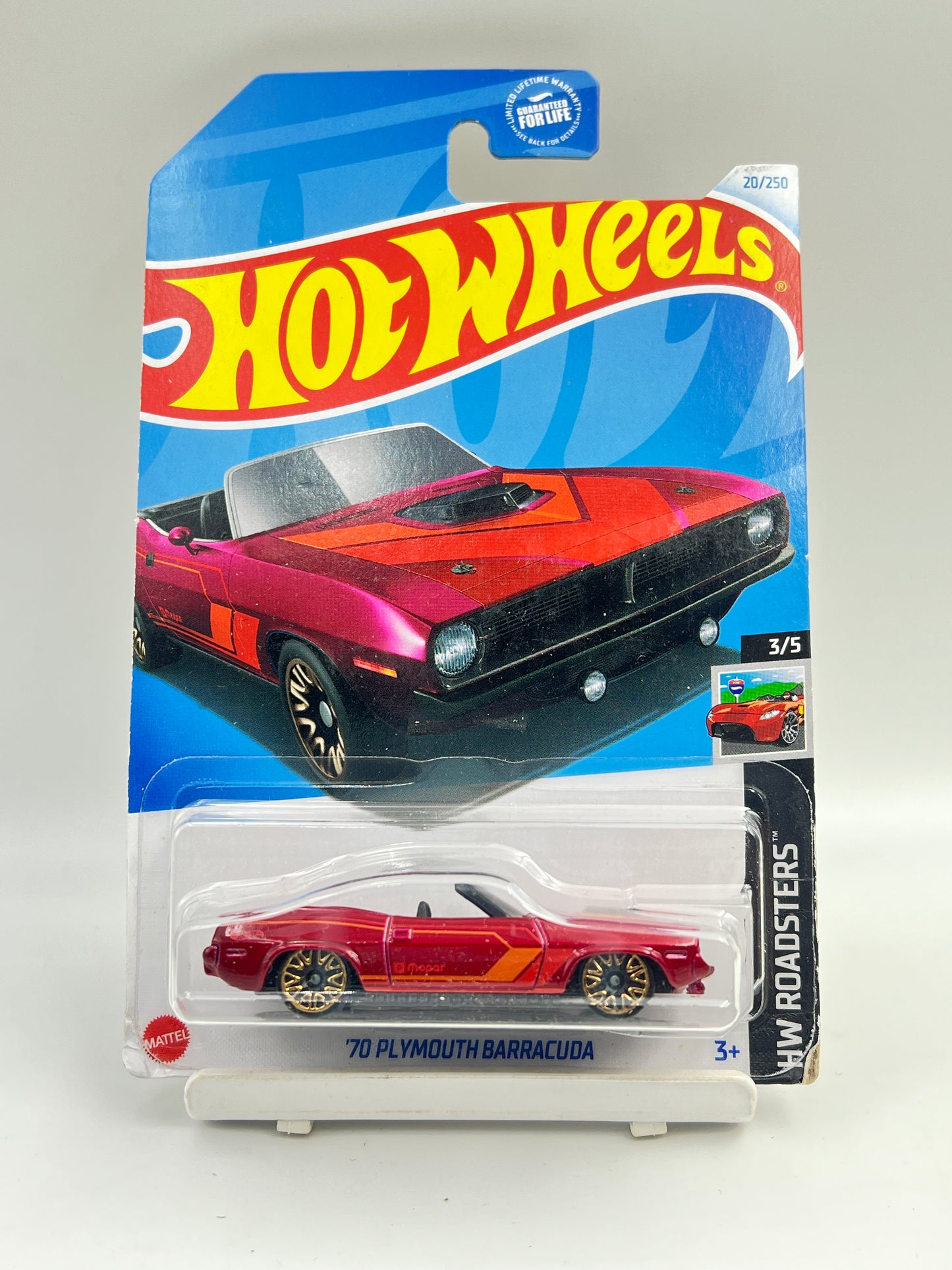 SOFT CORNERS - IMPORTED - HOT WHEELS -  70 PLYMOUTH BARRACUDA - RED - 1B