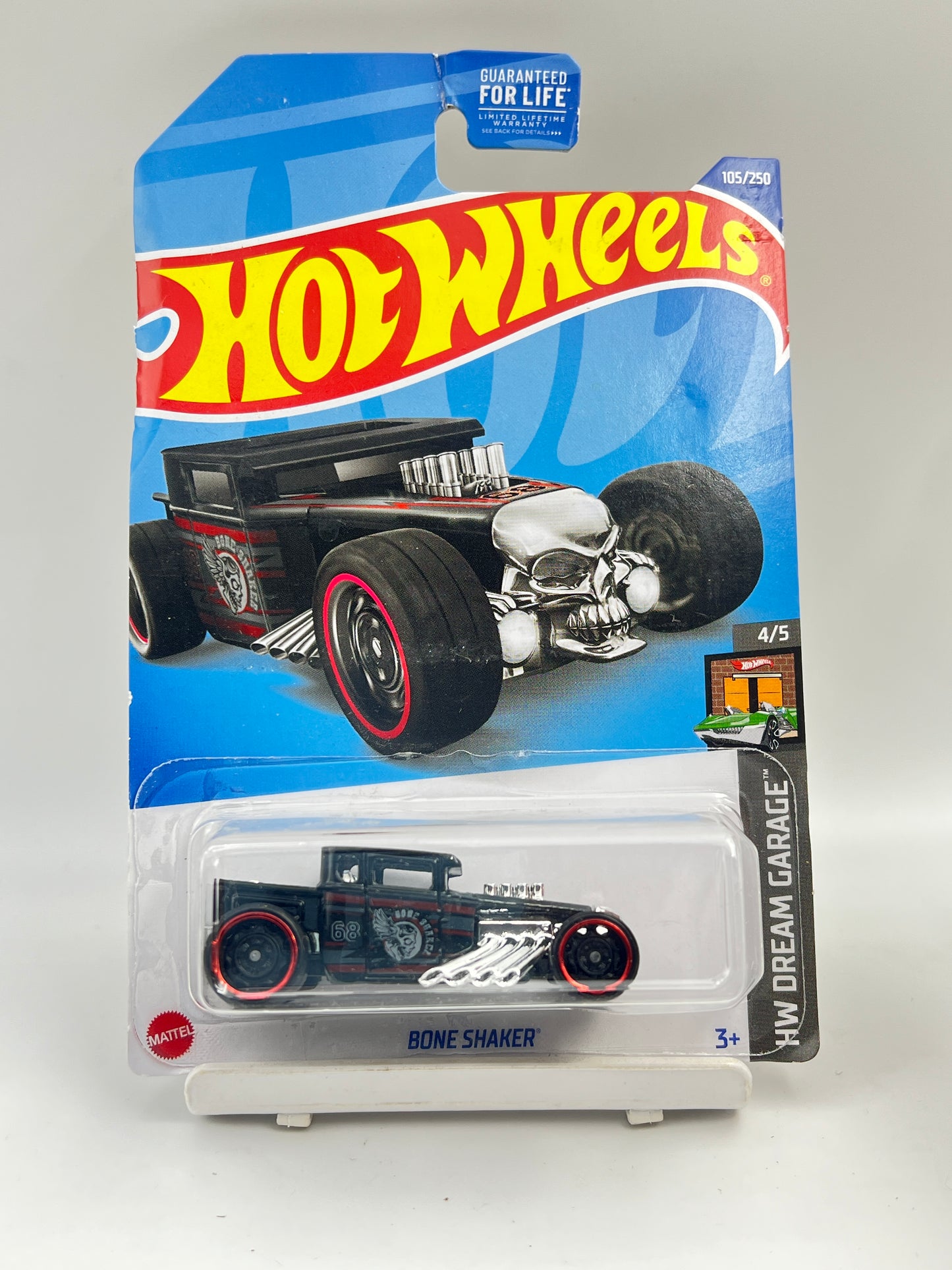 HOOK CREASE - IMPORTED - HOT WHEELS -  BONE SHAKER - BLACK - 1A