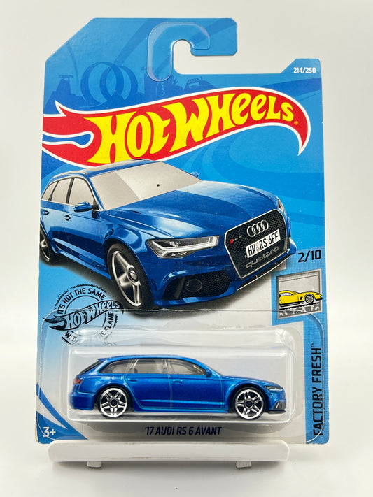 IMPORTED - HOT WHEELS - 17 AUDI RS 6 AVANT - BLUE - 9A