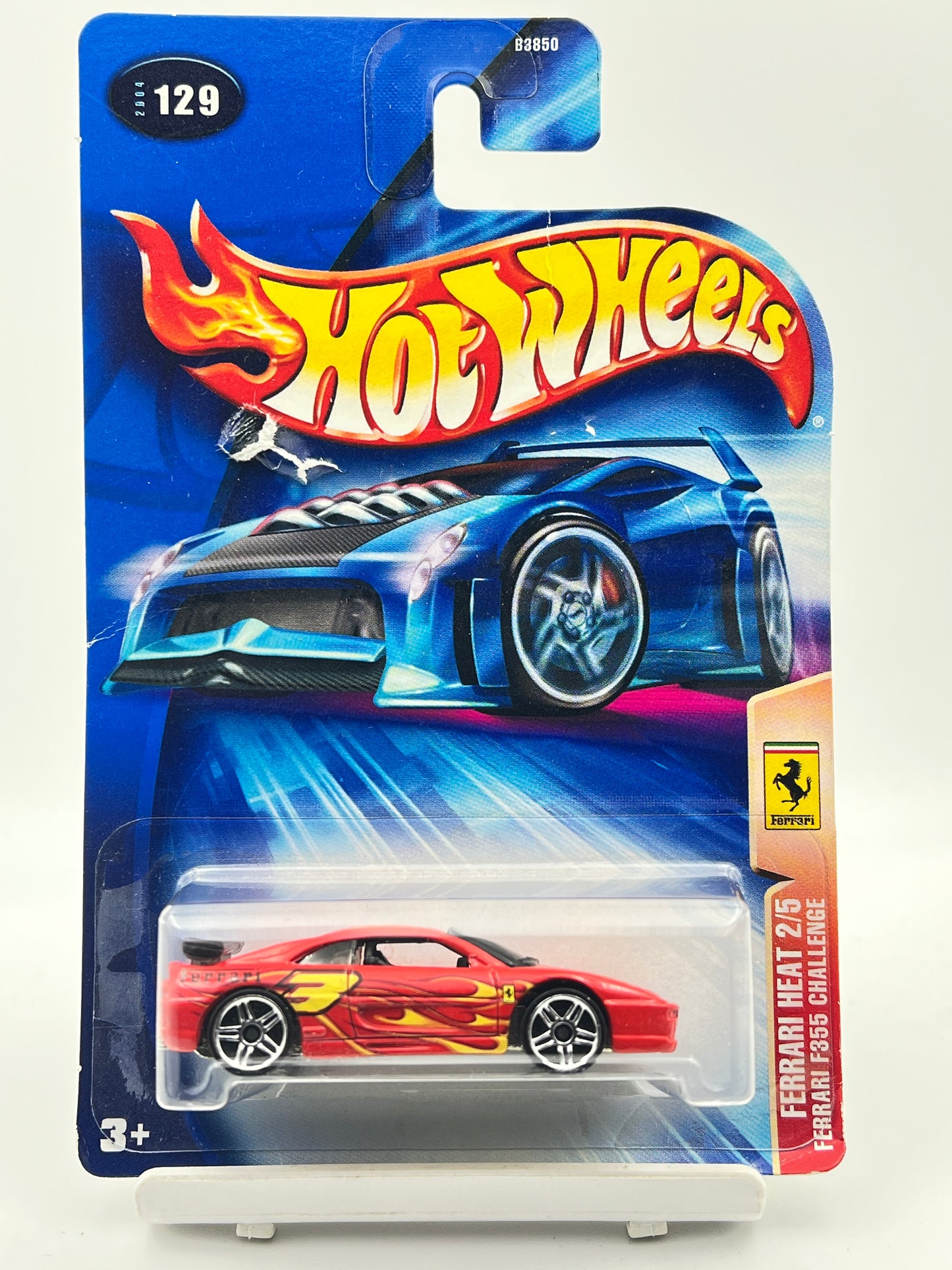 CARD DAMAGED - HOT WHEELS - FERRARI  F355 CHALLENGE - RED - 9C