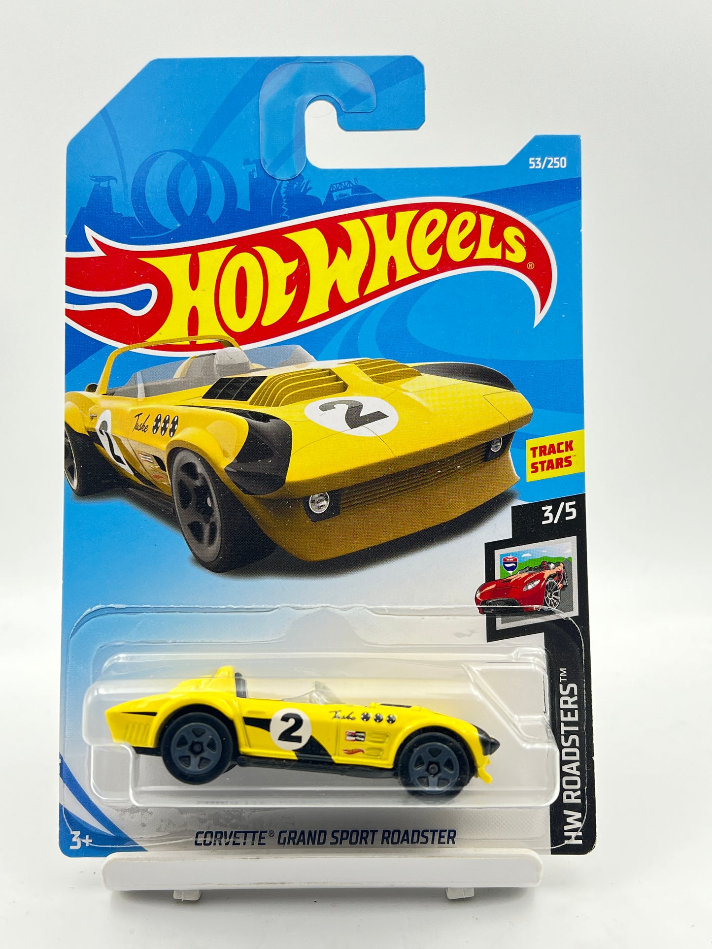 HOT WHEELS - CORVETTE GRAND SPORTS ROADSTER - YELLOW - 9C