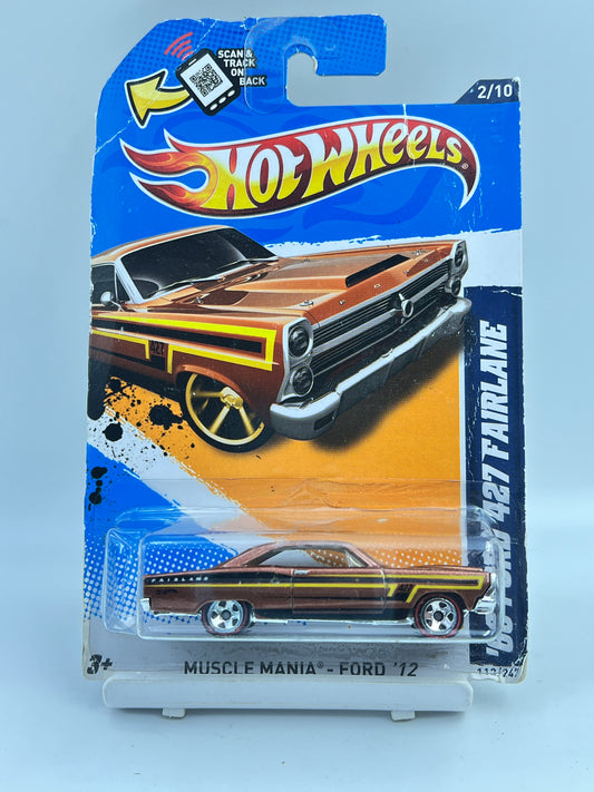 DAMAGED CARD - IMPORTED - HOT WHEELS -  66 FORD 427 FAIRLANE - 3C