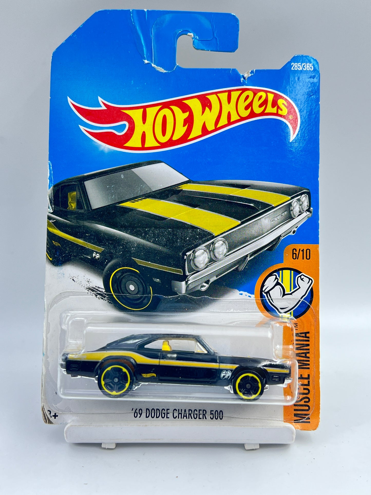 DAMAGED CARD - IMPORTED - HOT WHEELS -  69 DODGE CHARGER 500 - 3C