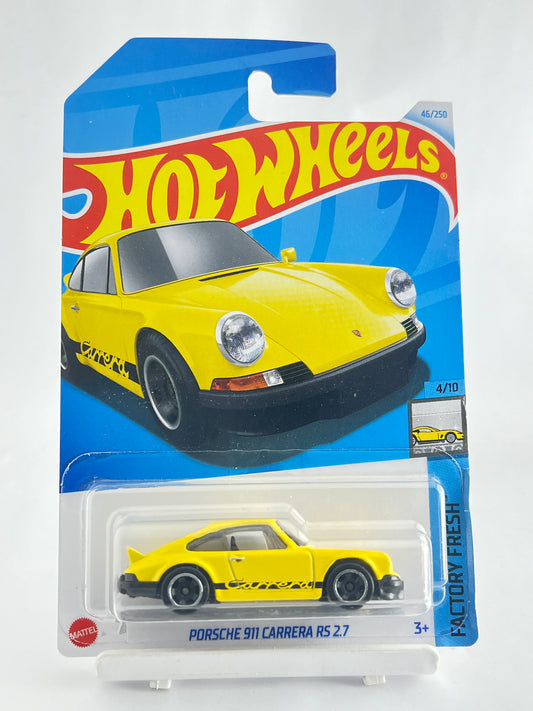 PORSCHE 911 CARRERA RS 2.7 - YELLOW-  4C - Its Fun- Hot wheels - matchbox - diecast