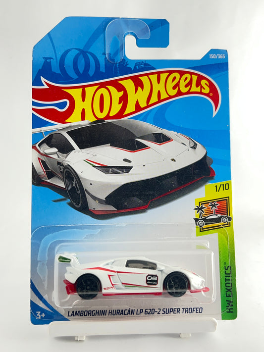 LAMBORGHINI HURACAN LP 620-2 SUPER TROFEO - WHITE - 5D - Its Fun- Hot wheels - matchbox - diecast