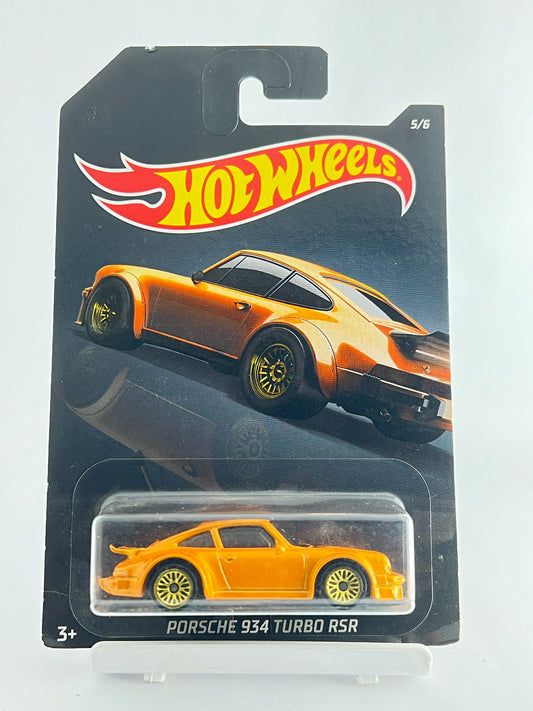 PORSCHE 934 TURBO RSR - ORANGE CARD ART - 3A - Its Fun- Hot wheels - matchbox - diecast
