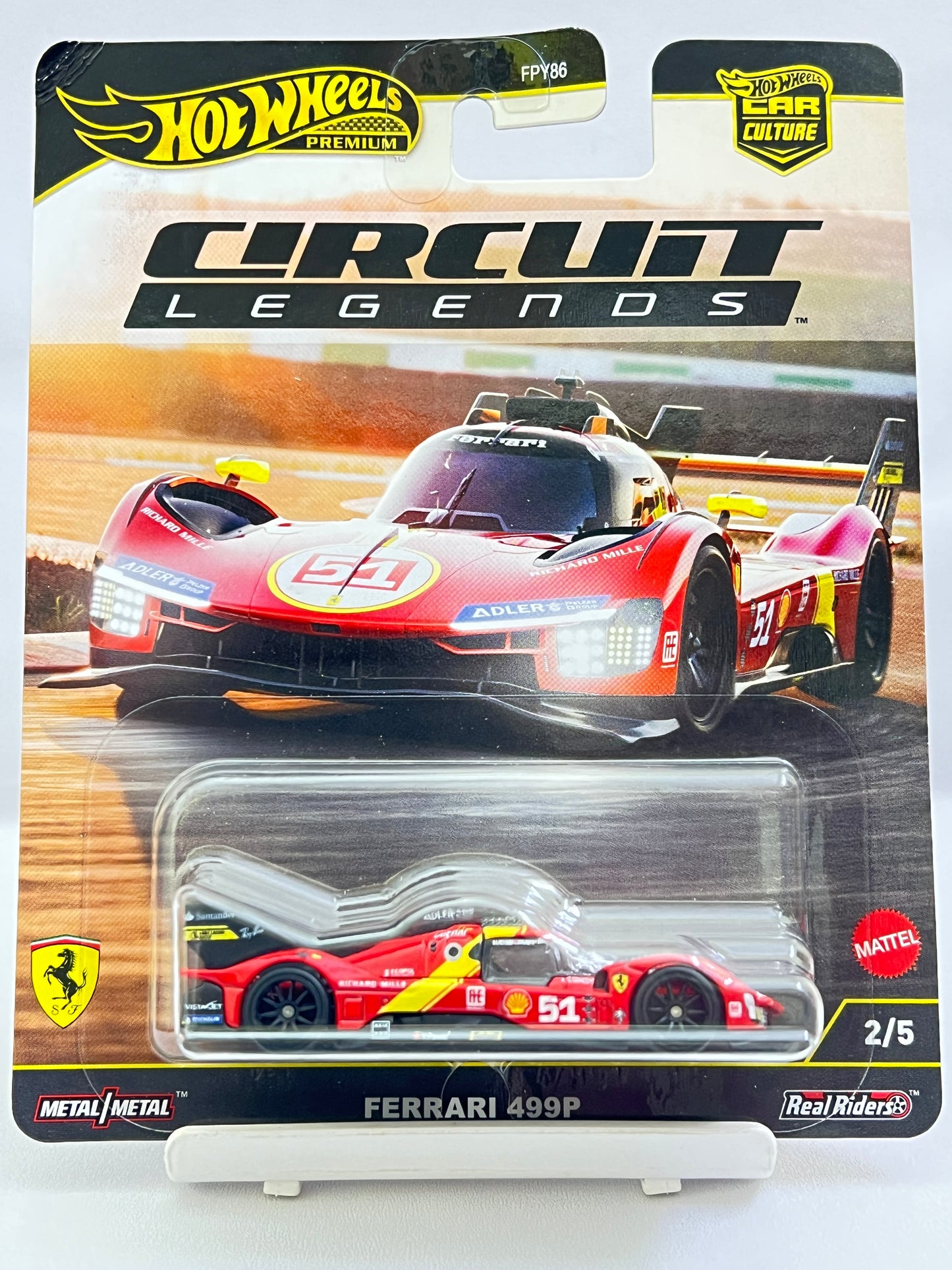 MILD CREASE - HOT WHEELS PREMIUM - FERRARI 499P - 2D