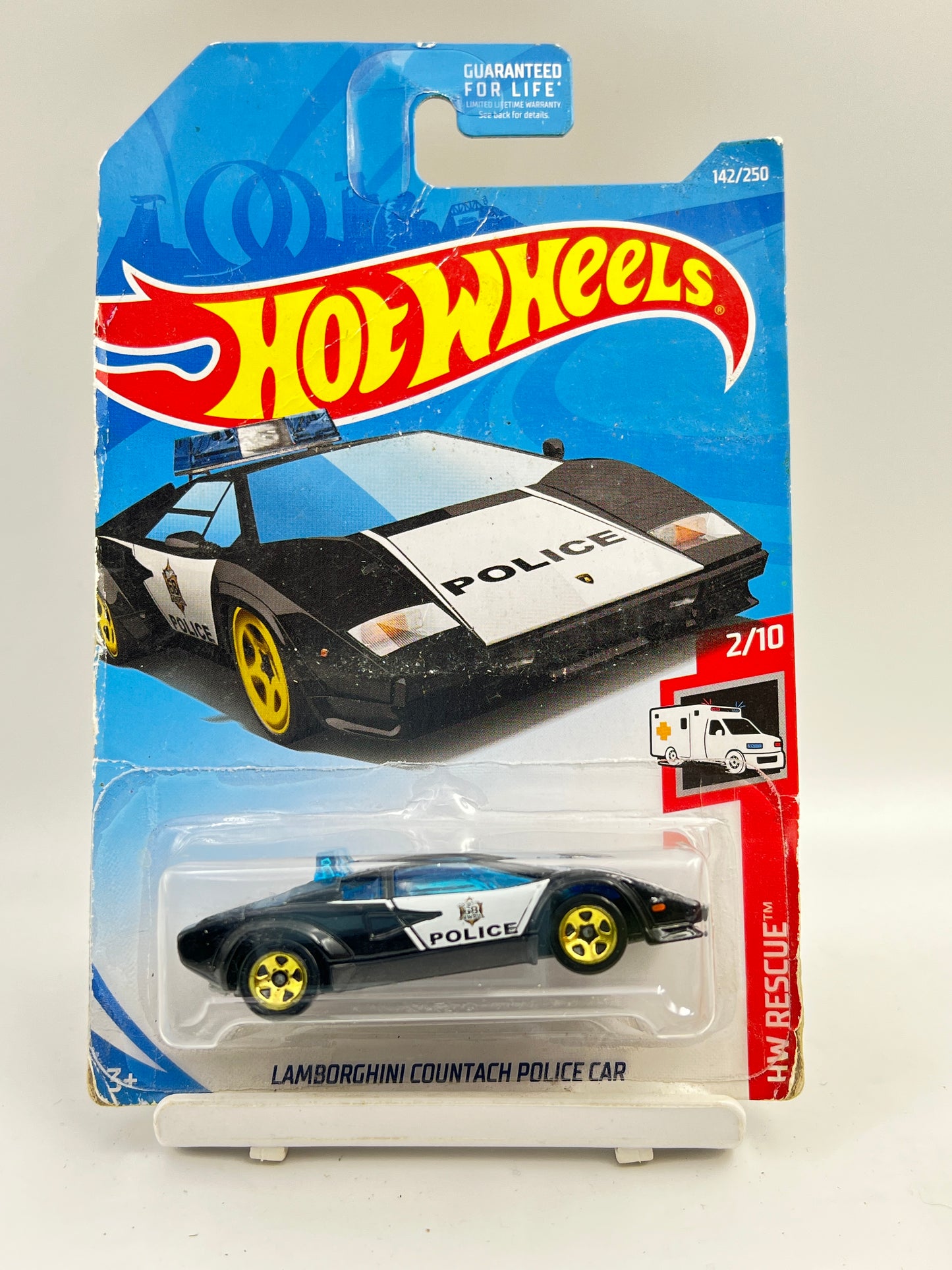 SOFT CORNERS - IMPORTED - HOT WHEELS -  LAMBORGHINI COUNTACH POLICE CAR - 7A