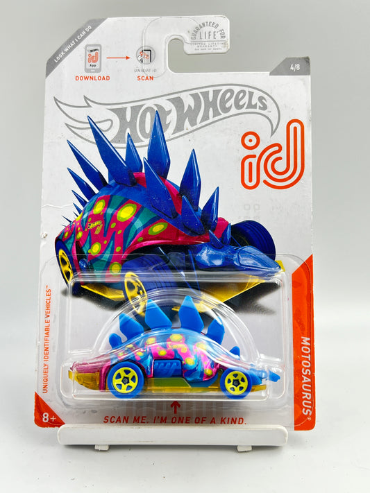( CARD AS IN PIC ) - IMPORTED - HOT WHEELS -  ID CAR - MOTOSAURUS - 7A