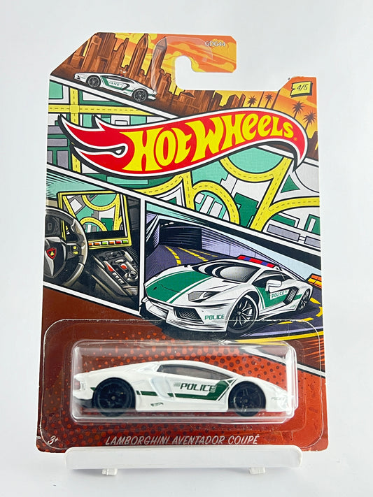 LAMBORGHINI AVENTADOR COUPE - CARD ART - 4E - Its Fun- Hot wheels - matchbox - diecast